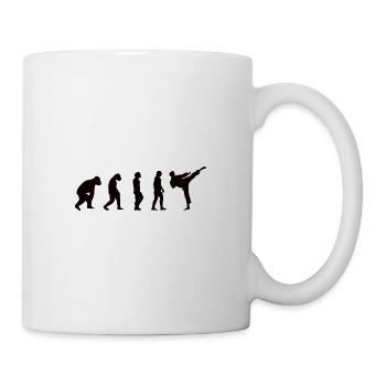 Kickboxing Evolution Martial Arts Boxing Wrestling Saying - Mug - white - Right