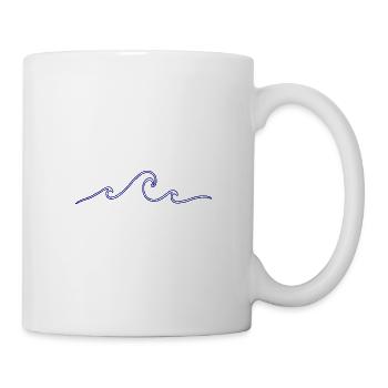 Vagues - Mug blanc - blanc - Droite