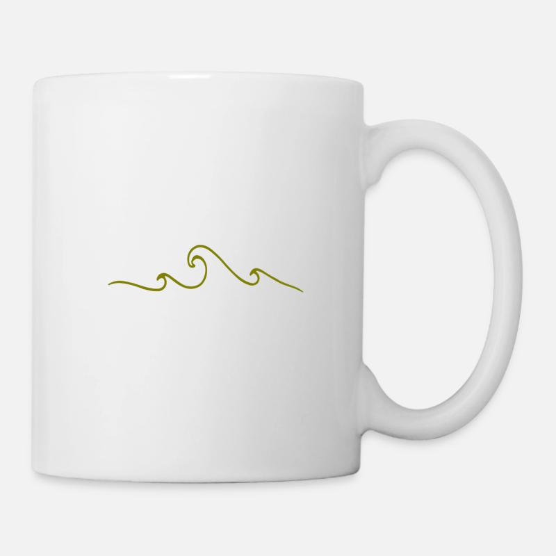 Wellen - Tasse - Weiß