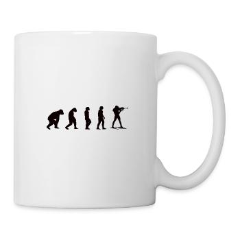 Biathlète biathlon cadeau Evolution Sports d’hiver - Mug blanc - blanc - Droite