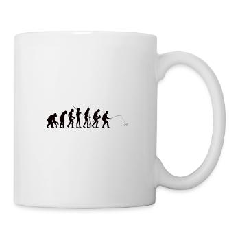 Fishing Evolution Angler Gift Angel Fishing - Mug - white - Right