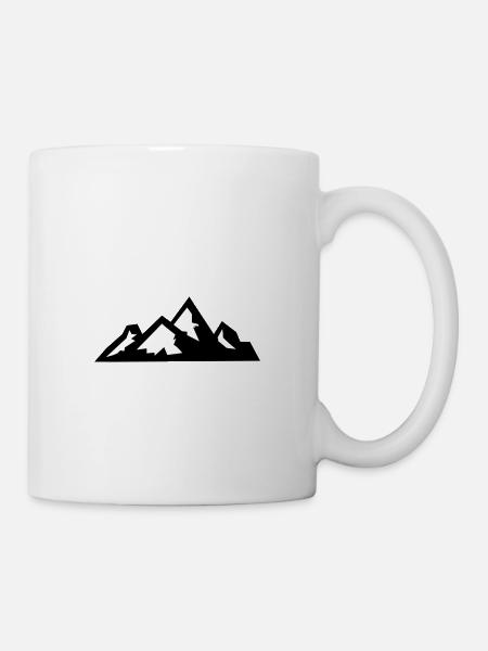 Berge Berg Gebirge 08 - Tasse - Weiß