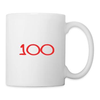 100. 100 ANS. 100e ANNIVERSAIRE. ANNIVERSAIRE 100 - Mug blanc - blanc - Droite