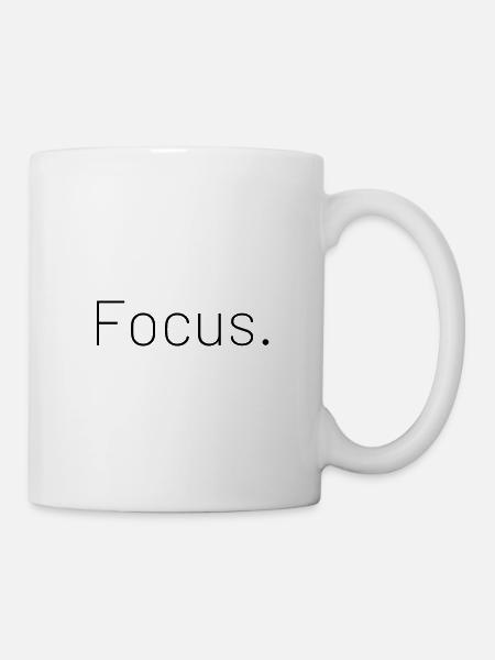 Focus - Tasse - Weiß