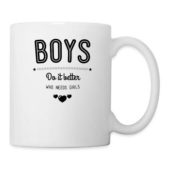 Boys do it better - Mug - white - Right