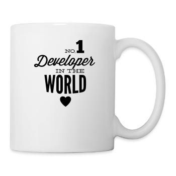 Meilleurs développeurs dans le monde - Mug blanc - blanc - Droite
