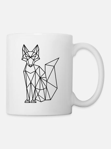 Fox | Fox | polygons - Mug - white