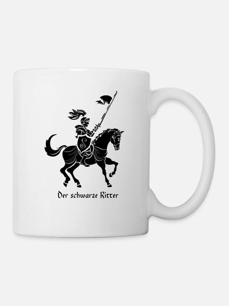 Der Schwarze Ritter - Tasse - Weiß