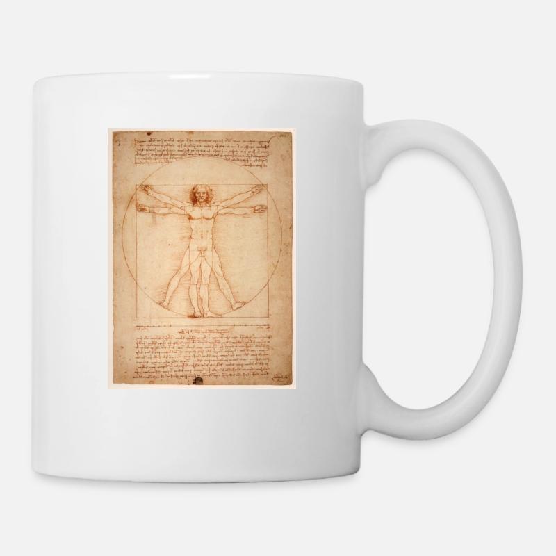 Leonardo da Vinci humain - Mug blanc - blanc