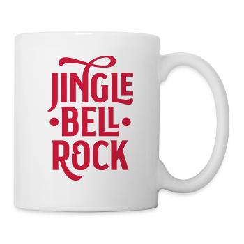 Jingle Bell Rock Typografie - Tasse - Weiß - Rechts
