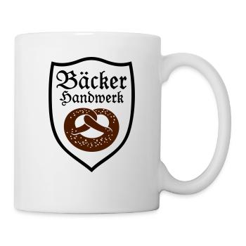 Boulangers artisanat guilde emblème crête logo - Mug blanc - blanc - Droite