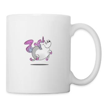Unicorn / Unicorn - fat and happy - Mug - white - Right