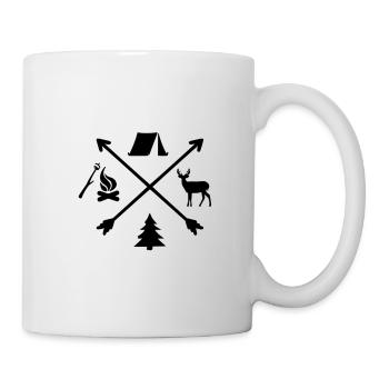 camping - Mug blanc - blanc - Droite