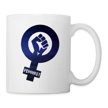 Le pouvoir des filles féministes - Mug blanc - blanc - Droite
