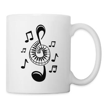 Partitions Piano Musique Cool - Mug blanc - blanc - Droite