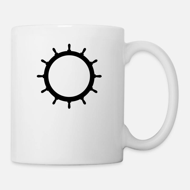 Steuerrad EMPTY 1c - Tasse - Weiß