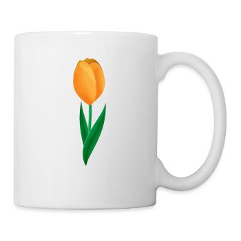 Fleurs Printemps Tulipe - Idée cadeau - Mug blanc - blanc - Droite