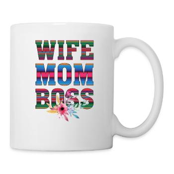 Wife Mom Boss - Mug - white - Right