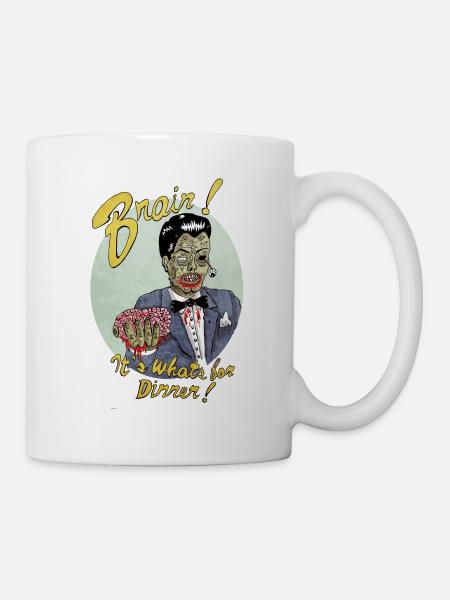 brainitswhatsfordinner - Mug - white