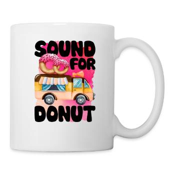 Ton für Donut - Tasse - Weiß - Rechts