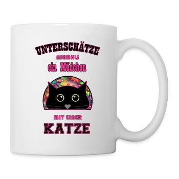 maedchen katze - Tasse - Weiß - Rechts