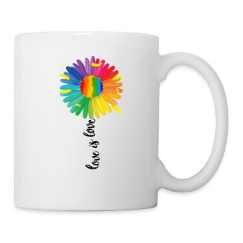 L'amour est l'amour tournesol - Mug blanc - blanc - Droite