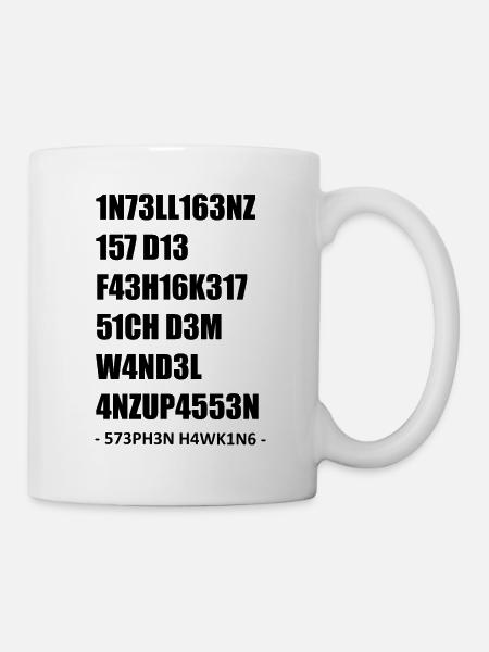 Intelligenz 1337 LEET [black] - Tasse - Weiß