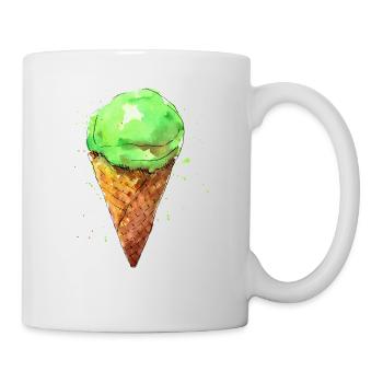 glace - Mug blanc - blanc - Droite
