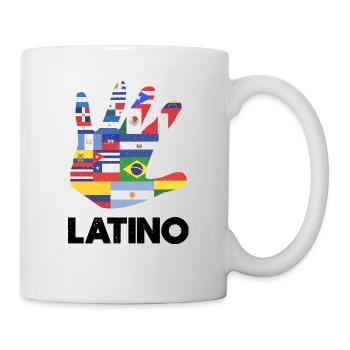 Latino Latin America Flags Black - Mug - white - Right