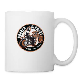 Bobber Germany - Chopper Motorrad Racing HD Custom - Tasse - Weiß - Rechts