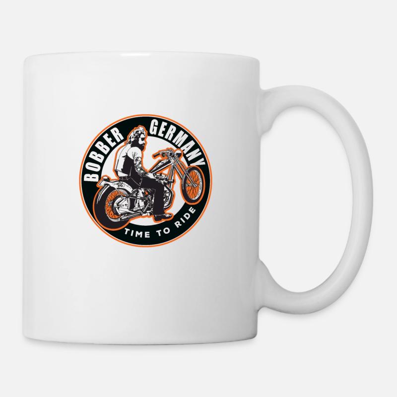 Bobber Germany - Chopper Motorcycle Racing HD Custom - Tazza - bianco
