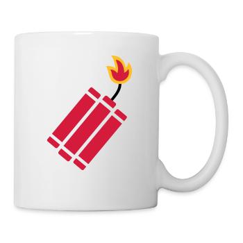 Dynamit Bombe - Tasse - Weiß - Rechts