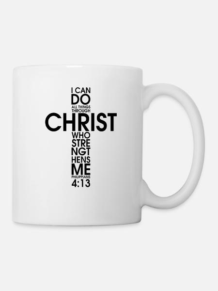 I Can Do All Things Through Christ Who Strengthens - Mug - white