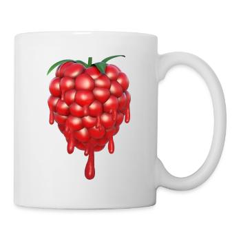Raspberry drips - Mug - white - Right