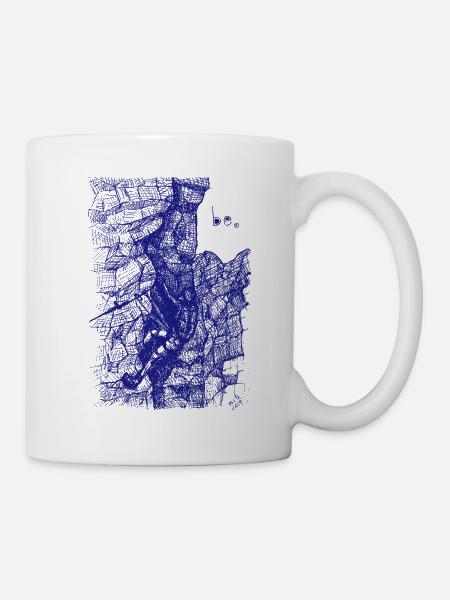 Résonance - Dans la via ferrata - stylo à bille - Mug blanc - blanc