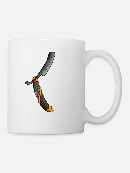 Lame de barbier - Mug blanc - blanc