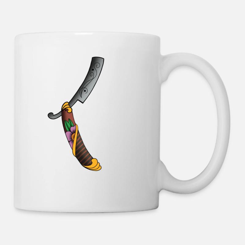 Lame de barbier - Mug blanc - blanc