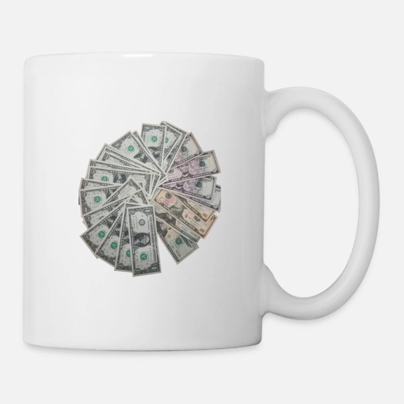 Money Geld - Tasse - Weiß