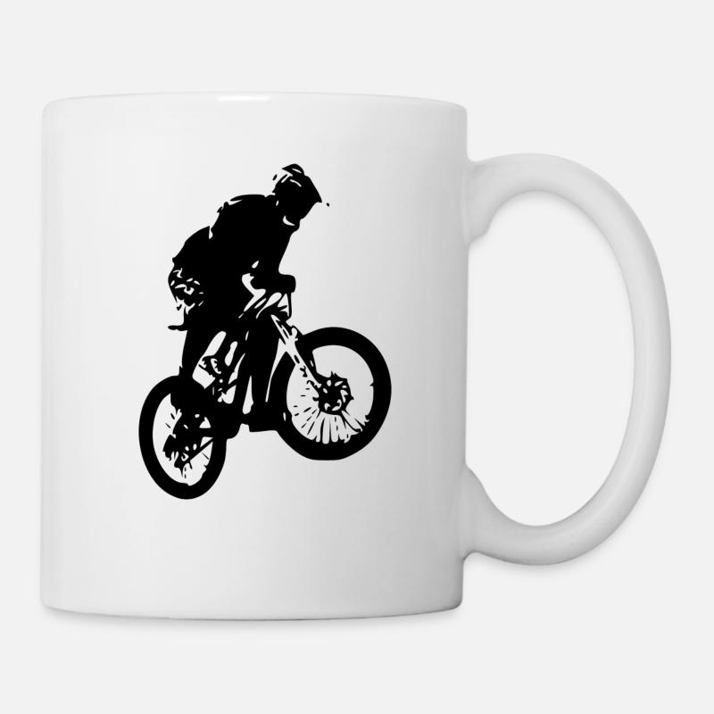 Mountainbiker - Tasse - Weiß