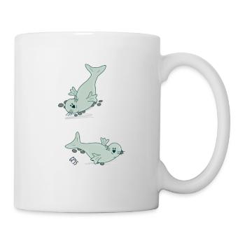 Robbe - Tasse - Weiß - Rechts