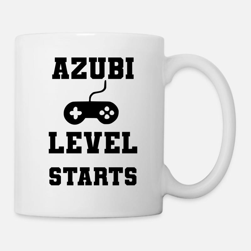 Azubi level starts - Tasse - Weiß