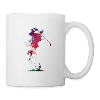 joueur de golf sportif - Mug blanc - blanc - Droite