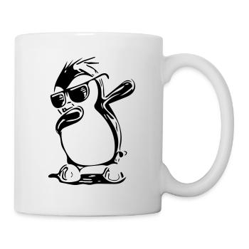 Cute Dabbing Penguin - Mug blanc - blanc - Droite