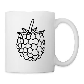 Himbeere Beere Vitamine - Tasse - Weiß - Rechts
