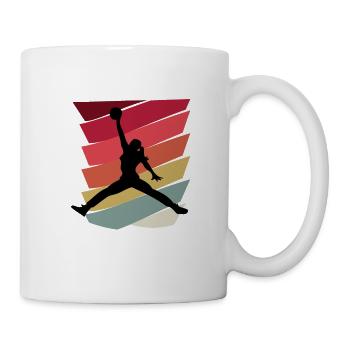 Basketball Girl Geschenkidee - Tasse - Weiß - Rechts