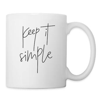 keep it simple - Tasse - Weiß - Rechts