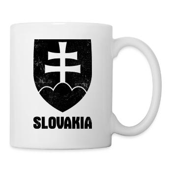 Slovaquie Armoiries Europe Slovaque - Mug blanc - blanc - Droite