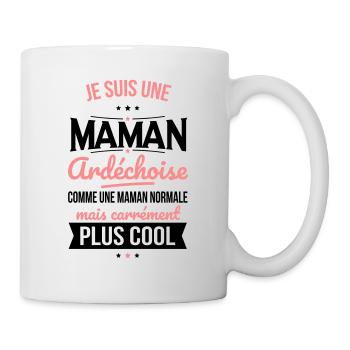 Maman Ardéchoise comme maman normale plus cool - Mug blanc - blanc - Droite