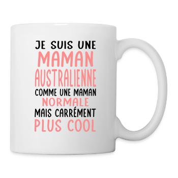 Maman Australienne comme maman normale plus cool - Mug blanc - blanc - Droite
