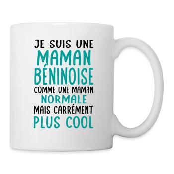 Maman Béninoise comme maman normale plus cool - Mug blanc - blanc - Droite